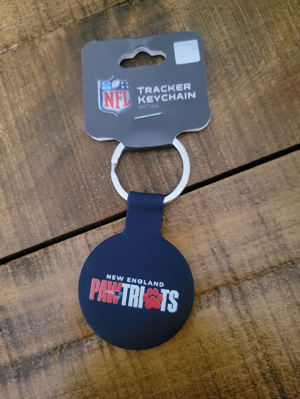 Official New England Pawtriots Tracker Keychain